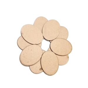 MDF0029- ARNAS 10 PCs PACK OF 4 CM X 3.3 CM GEOMETRIC MOTIF MDF BOARD CUTOUT FOR EARRINGS MAKING | CRAFTING MATERIAL