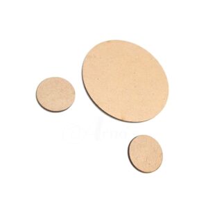 MDF0036- ARNAS 2 SETS OF CIRCLE MOTIF PENDANT AND EARRINGS MDF BOARD CUT OUT COMBO FOR NECKLACE AND EARRINGS MAKING| CRAFTING MATERIAL