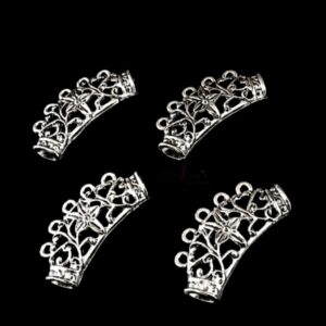 CAPs0005- ARNAS 5 PIECES PACK OF SILVER OXIDIZED| GERMAN SILVER CAP FOR JEWELLERY MAKING – 25 GM PACK