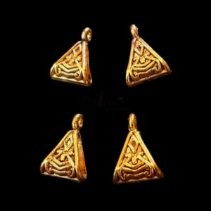 CAPg0010- ARNAS PIECES PACK OF GOLDEN GERMAN SILVER CONNECTORS | LOOPS FOR JEWELLERY MAKING – 25 GM PACK