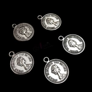 COINS0002- ARNAS 41 PIECES PACK OF SILVER OXIDIZED| GERMAN SILVER COIN FOR JEWELLERY MAKING – 30gm PACK