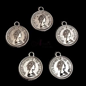 COINS0003- ARNAS 29 PIECES PACK OF SILVER OXIDIZED| GERMAN SILVER COIN FOR JEWELLERY MAKING – 30gm PACK