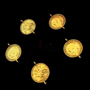 COINg0003- ARNAS 29 PIECES PACK OF GOLDEN OXIDIZED| GERMAN SILVER COIN FOR JEWELLERY MAKING - 30gm PACK