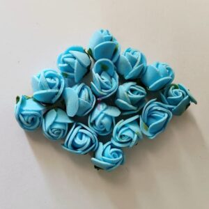 FLOWER0016- 24 PCs BLUE FOAM FLOWER