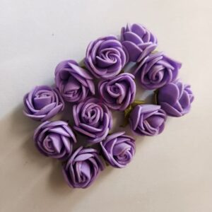 FLOWER0017- 24 PCs PURPLE FOAM FLOWER