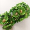 FLOWER0019- 12 PCs GREEN FABRIC FLOWER