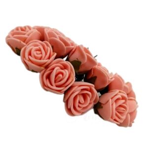 FLOWER0027- 24 PCs PINK FOAM FLOWER