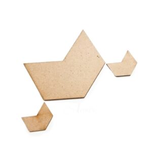 MDF0041- ARNAS 2 SETS OF GEOMETRIC MOTIF PENDANT AND EARRINGS MDF BOARD CUT OUT COMBO FOR NECKLACE AND EARRINGS MAKING| CRAFTING MATERIAL