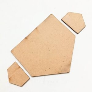 MDF0042- ARNAS 2 SETS OF GEOMETRIC MOTIF PENDANT AND EARRINGS MDF BOARD CUT OUT COMBO FOR NECKLACE AND EARRINGS MAKING| CRAFTING MATERIAL