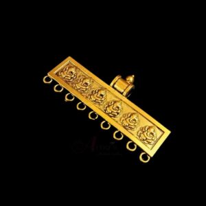 TABEEZG0009- 2 PCs PACK OF GOLDEN DESIGNER MOTIF GERMAN SILVER TABEEZ PENDANT