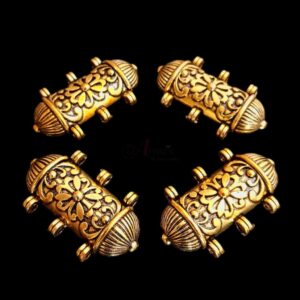 TABEEZG0002- ARNAS 6 PIECES PACK OF GOLDEN OXIDIZED| GERMAN SILVER TABEEZ FOR JEWELLERY MAKING