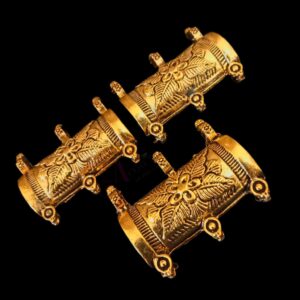 TABEEZG0003- ARNAS 6 PIECES PACK OF GOLDEN OXIDIZED| GERMAN SILVER TABEEZ FOR JEWELLERY MAKING