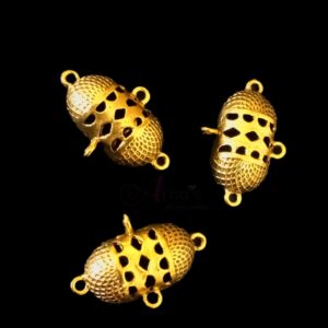 TABEEZG0005- ARNAS 6 PIECES PACK OF GOLDEN OXIDIZED| GERMAN SILVER TABEEZ FOR JEWELLERY MAKING