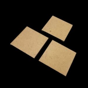 MDF0050- ARNAS 10 PCs PACK OF 3.7 CM X 3.7 CM SMALL SQUARE MOTIF MDF BOARD CUTOUT FOR EARRINGS MAKING | CRAFTING MATERIAL