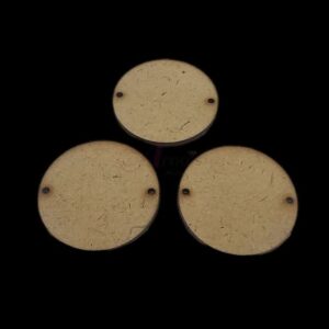 MDF0052- ARNAS 10 PCs PACK OF 3.9 CM X 3.9 CM ROUND MOTIF MDF BOARD CUTOUT FOR EARRINGS MAKING | CRAFTING MATERIAL