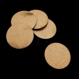 MDF0053- ARNAS 10 PCs PACK OF 2.9 CM X  2.9CM SMALL ROUND MOTIF MDF BOARD CUTOUT FOR EARRINGS MAKING | CRAFTING MATERIAL