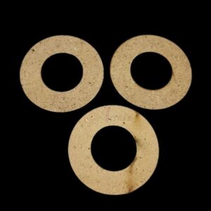 MDF0055- ARNAS 4 PCs PACK OF 4.9 CM X 4.9 CM ROUND MOTIF MDF BOARD CUTOUT FOR EARRINGS MAKING | CRAFTING MATERIAL