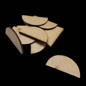 MDF0058- ARNAS 10 PCs PACK OF 3.7 CM X 1.9 CM SMALL SEMICIRCLE MOTIF MDF BOARD CUTOUT FOR EARRINGS MAKING | CRAFTING MATERIAL