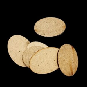 MDF0063- ARNAS 10 PCs PACK OF 4.3 CM X 2.9 CM SMALL OVAL MOTIF MDF BOARD CUTOUT FOR EARRINGS MAKING | CRAFTING MATERIAL