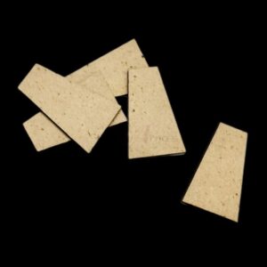 MDF0065- ARNAS 10 PCs PACK OF 4.6 CM X 2.9 CM SMALL TRAPEZIUM MOTIF MDF BOARD CUTOUT FOR EARRINGS MAKING | CRAFTING MATERIAL