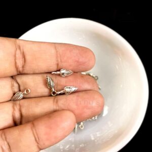 OXIBEADS0018- 50 GM PACK OF SMALL GERMAN SILVER METAL BEADS