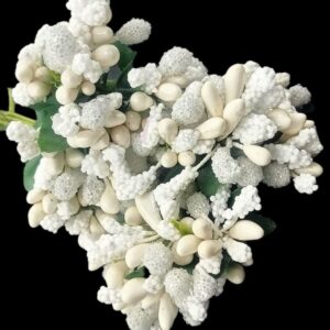 POLLEN0009- 1 PACK (12 BUNCHES) OF WHITE POLEN