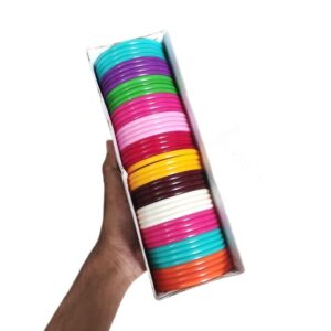 BASE0004- ARNAS 1 BOX 4-CUT 2.2| 2.4| 2.6| 2.8 PLASTIC BANGLE BASE FOR SILK THREAD| COTTON THREAD| FABRIC BANGLES MAKING