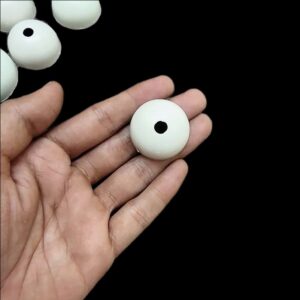 BASE0007- ARNAS 5 PAIR PACK OF 30 X 15 MM ROUND PLASTIC JHUMKA BASE FOR SILK THREAD JEWELLERY MAKING