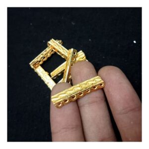 CONNECTOR0012- ARNA’S 20 PCs PACK OF GOLDEN BRASS METAL SEVEN LOOP CONNECTOR FOR JEWELLERY MAKING