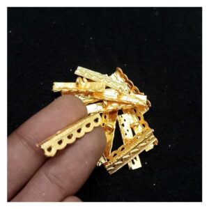 CONNECTOR0013- ARNA’S 20 PCs PACK OF GOLDEN BRASS METAL SIX LOOP CONNECTOR FOR JEWELLERY MAKING