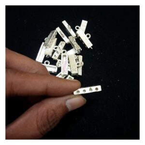 CONNECTOR0026- ARNA’S 20 PCs PACK OF GOLDEN BRASS METAL FOUR HOLE CONNECTOR FOR JEWELLERY MAKING