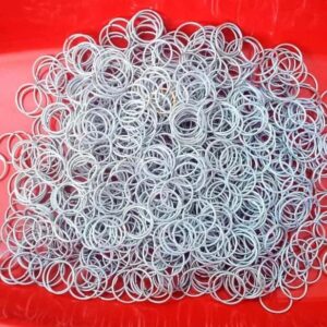 ARNAS 1 PACK OF ANTIQUE SILVER MEDIUM SIZE METAL JUMPRING FOR JEWELLERY MAKING- 25 GRAMS PACK