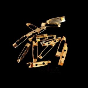 FINDINGS0035- ARNAS 20 PCS PACK OF 1.5 INCH GOLDEN BROOCH PIN