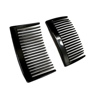 ARNA'S 5 PCS PACK OF 2.9 INCH BLACK PLASTIC HAIR COMB CLIP FOR MAKING BEAUTIFUL HAIR ACCESSORIES