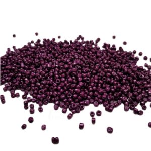 ARNAS DARK PURPLE COLOR 11/0 SIZE GLASS OPAQUE SEED BEADS (20-40 GM)
