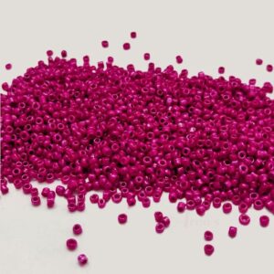 ARNAS RANI PINK COLOR 11/0 SIZE GLASS OPAQUE SEED BEADS (20-40 GM)