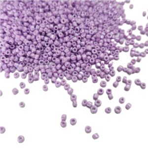 ARNAS LIGHT PURPLE COLOR 11/0 SIZE GLASS OPAQUE SEED BEADS (20-40 GM)