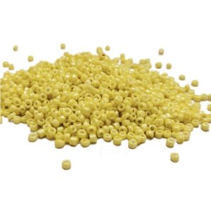 ARNAS YELLOW COLOR 11/0 SIZE GLASS OPAQUE SEED BEADS (20-40 GM)