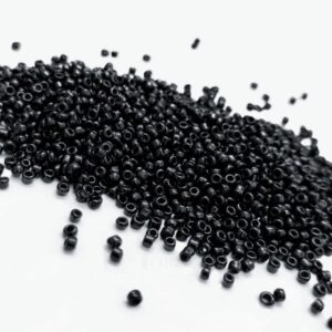 ARNAS BLACK COLOR 11/0 SIZE GLASS OPAQUE SEED BEADS (20-40 GM)