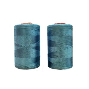 STHREAD0004- ARNAS 2 PCS PACK OF TEAL COLOR SILK THREAD FOR SEWING | CRAFTING | JEWELLERY MAKING