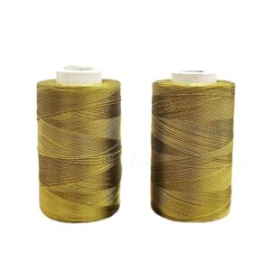 STHREAD0005- ARNAS 2 PCS PACK OF METALLIC GOLD COLOR SILK THREAD FOR SEWING | CRAFTING | JEWELLERY MAKING