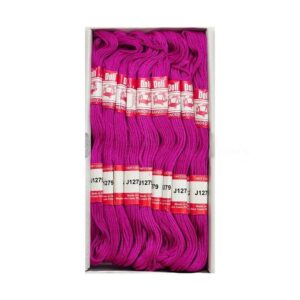 THREAD0006- ARNAS 1 BOX (25 PCS) OF DOLI PINK COTTON THREAD FOR SEWING | CRAFTING | JEWELLERY MAKING