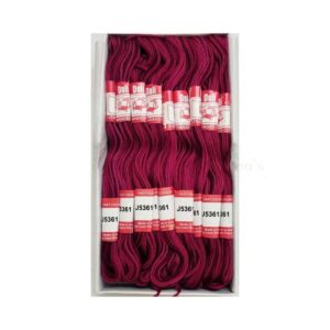 THREAD0010- ARNAS 1 BOX (25 PCS) OF DOLI RED-MAROON SHADED COTTON THREAD FOR SEWING | CRAFTING | JEWELLERY MAKING