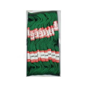 THREAD0011- ARNAS 1 BOX (25 PCS) OF DOLI GREEN COTTON THREAD FOR SEWING | CRAFTING | JEWELLERY MAKING