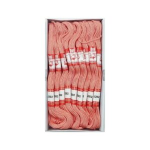 THREAD0025- ARNAS 1 BOX (25 PCS) OF DOLI PEACH COLOR COTTON THREAD FOR SEWING | CRAFTING | JEWELLERY MAKING