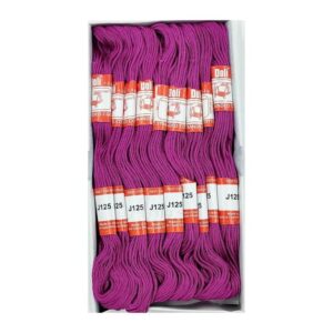 THREAD0037- ARNAS 1 BOX (25 PCS) OF DOLI DEEP PINK COTTON THREAD FOR SEWING | CRAFTING | JEWELLERY MAKING