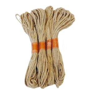 TJUTE0002- ARNAS 2 PCS (APPROX 20 METERS) PACK OF JUTE ORIGINAL THREAD FOR JEWELLERY MAKING | CRAFTING