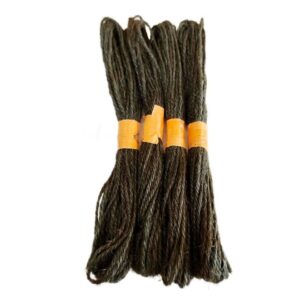 TJUTE0004- ARNAS 2 PCS (APPROX 20 METERS) PACK OF DARK GREY JUTE THREAD FOR JEWELLERY MAKING | CRAFTING