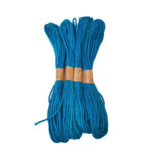 TJUTE0006- ARNAS 2 PCS (APPROX 20 METERS) PACK OF SKY BLUE JUTE THREAD FOR JEWELLERY MAKING | CRAFTING