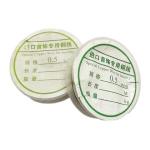 WIRE0003- ARNA’S 1 ROLL OF 0.5 MM SILVER PLATED COPPER WIRE FOR JEWELLERY MAKING